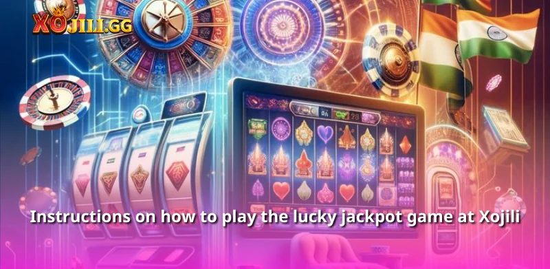 Instructions on how to play the lucky jackpot game at Xojili